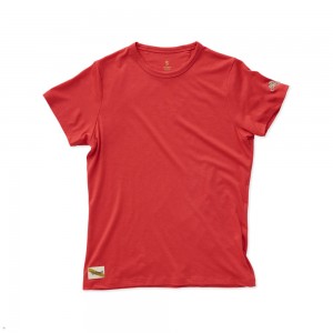 Red Tracksmith Harrier Women's Tee Australia | YVCF-16892