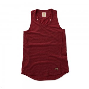 Red Tracksmith Horizon Women's Tank Australia | ZEKT-73890