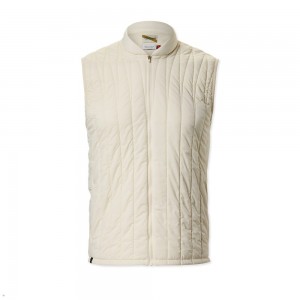 White Tracksmith Harbor Men's Vest Australia | FAZJ-20593