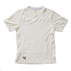 White Tracksmith Harrier Men's Tee Australia | YLKN-80951