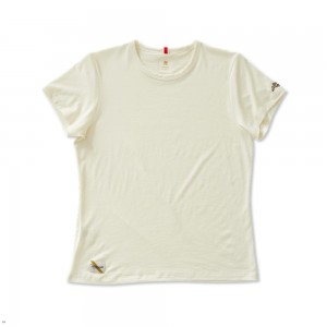 White Tracksmith Harrier Women's Tee Australia | IWOL-01867