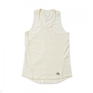 White Tracksmith Horizon Women's Tank Australia | ZDQM-25407