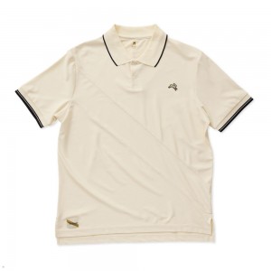 White Tracksmith Van Cortlandt Polo Men's Shirts Australia | SNKR-24367