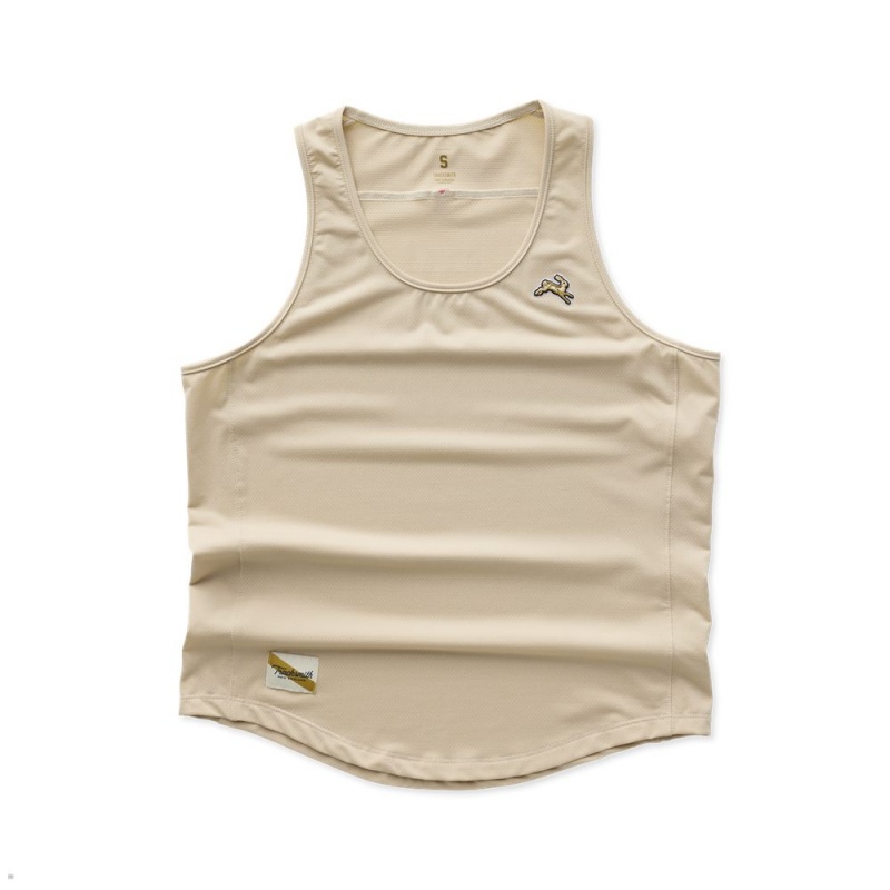 Beige Tracksmith Session Women\'s Tank Australia | WPGI-40789