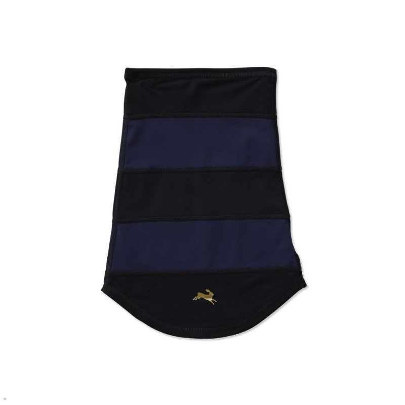 Black Navy Tracksmith Inverno Neck Warmer Australia | HKLJ-67385