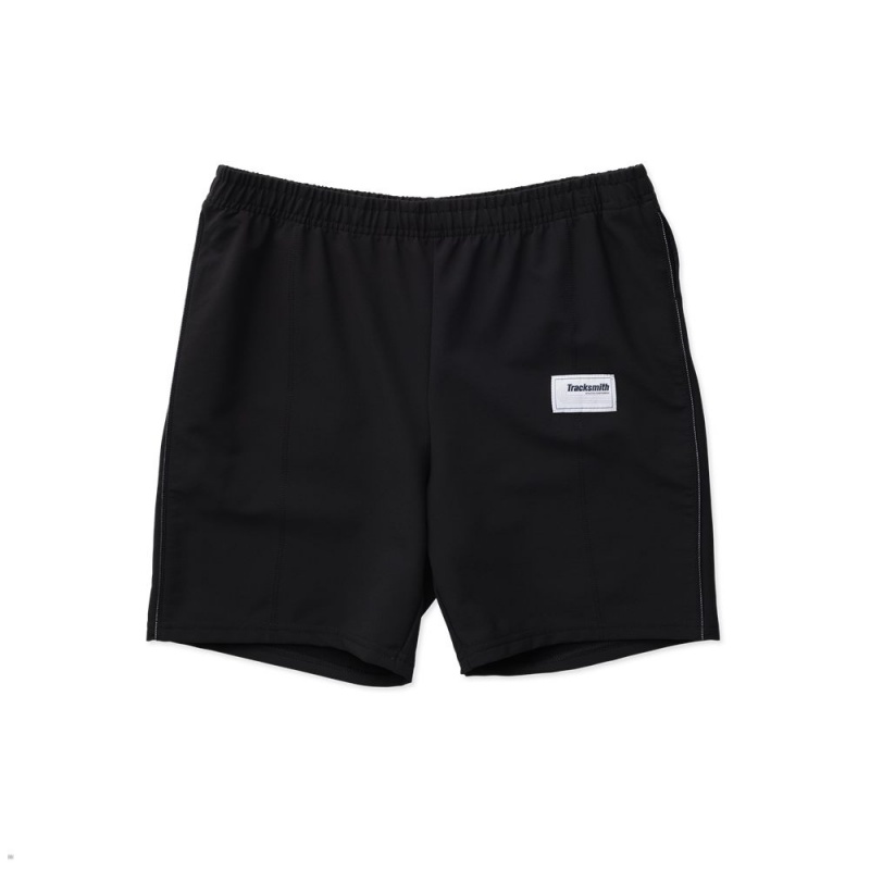 Black Tracksmith Bislett Men\'s Shorts Australia | AZJW-73901