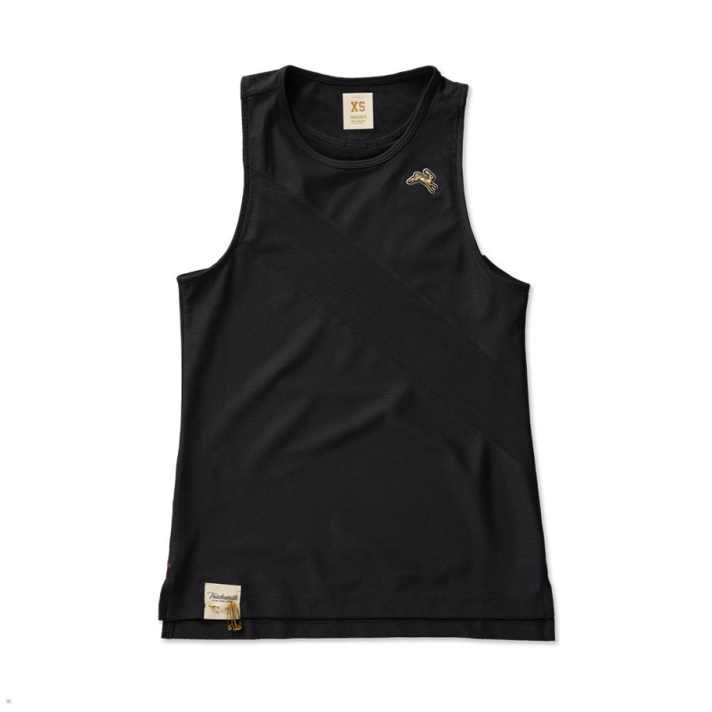 Black Tracksmith Van Cortlandt Women\'s Singlet Australia | WFVG-51804