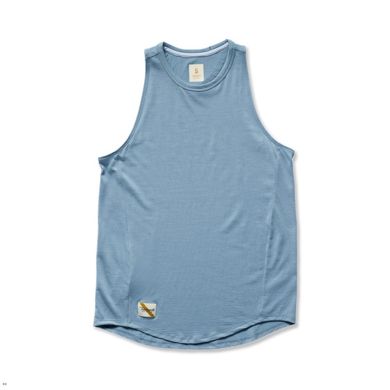 Blue Tracksmith Harrier Women\'s Tank Australia | GPSU-51782