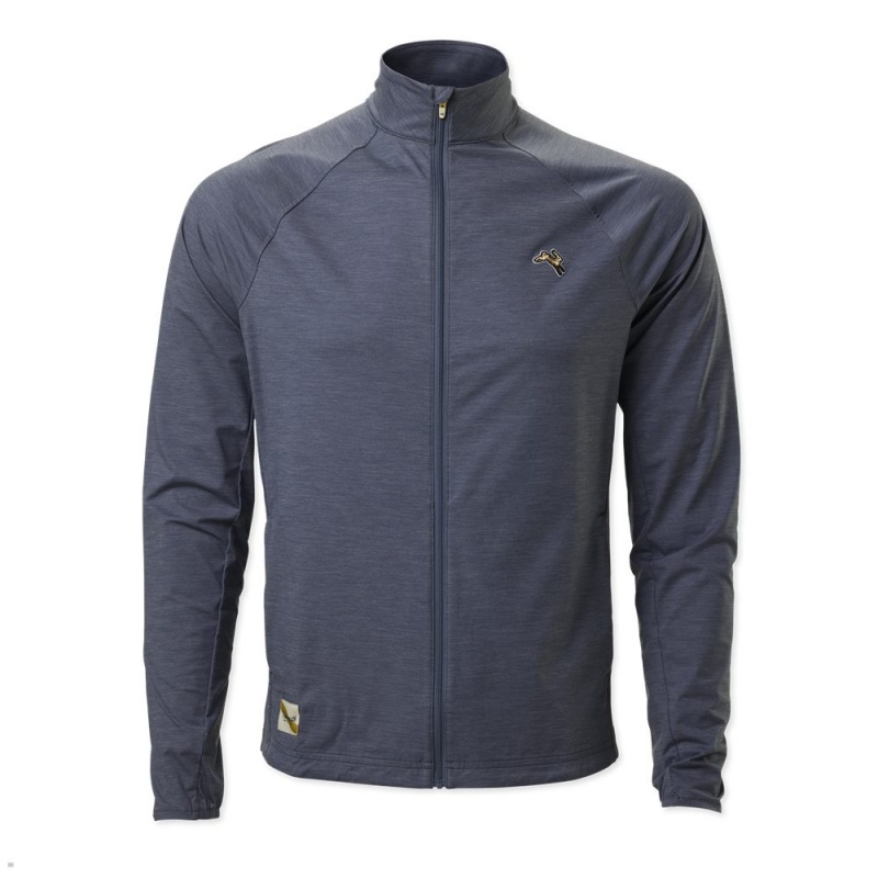 Blue Tracksmith Session Men\'s Jacket Australia | MBWY-40321