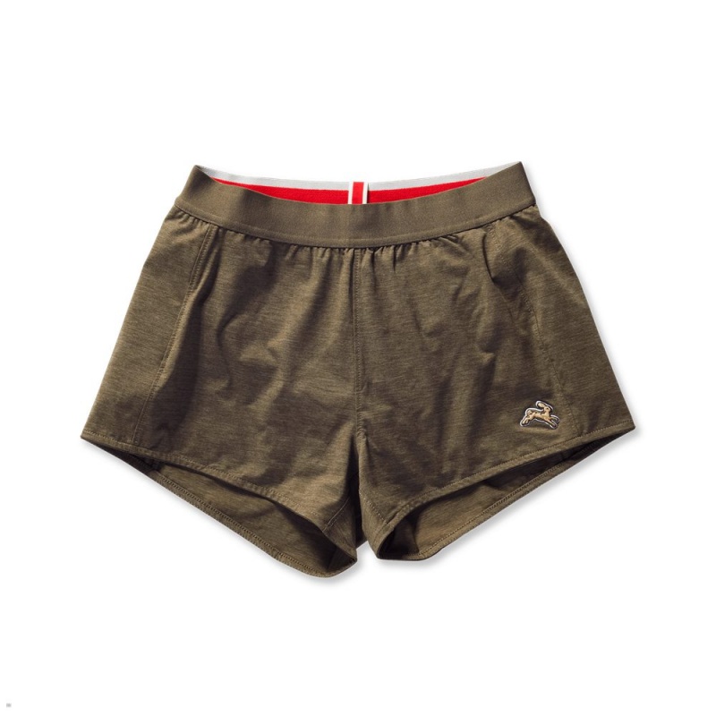 Brown Tracksmith Session Speed Women\'s Shorts Australia | OZCJ-97241