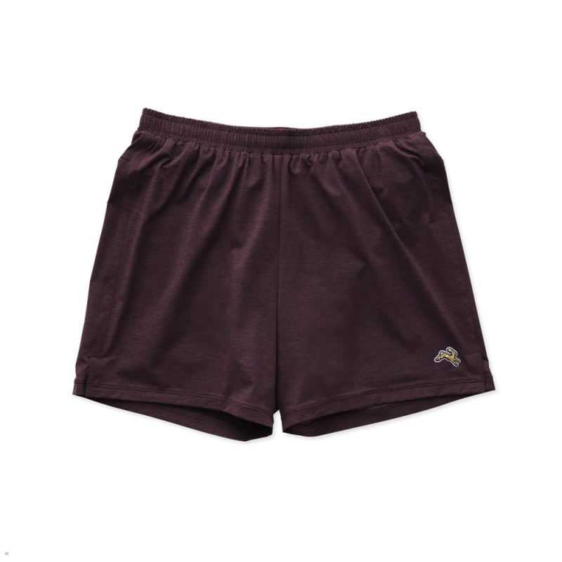 Burgundy Tracksmith Session Men\'s Shorts Australia | AZCM-08362