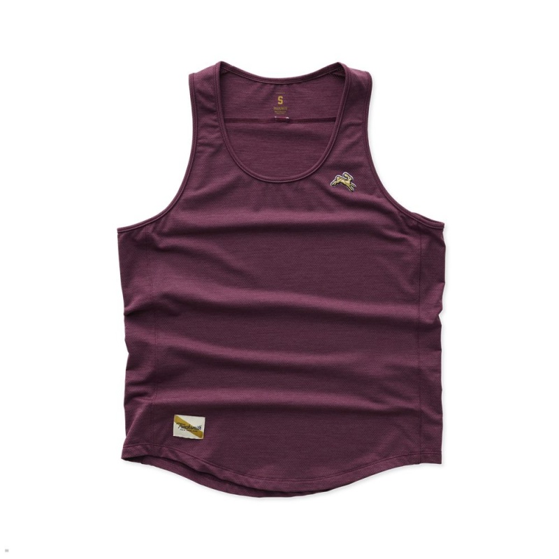 Burgundy Tracksmith Session Women\'s Tank Australia | JVDM-94078