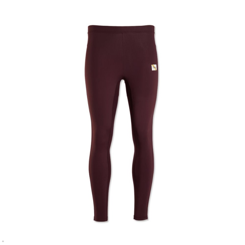 Burgundy Tracksmith Turnover Men\'s Tights Australia | UCKF-10923