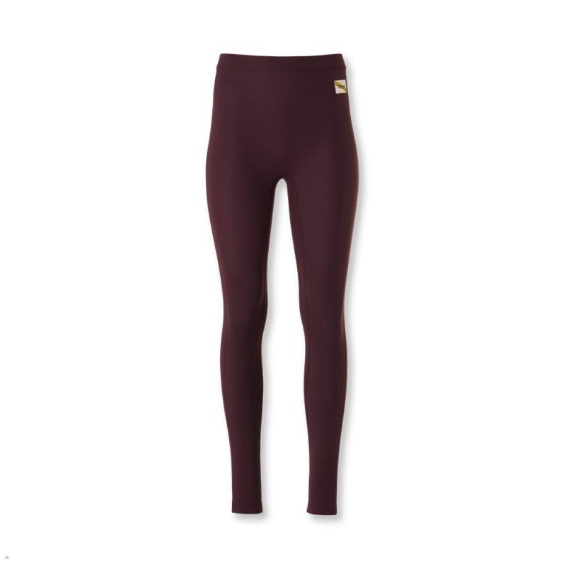 Burgundy Tracksmith Turnover Women\'s Tights Australia | GMCK-51862