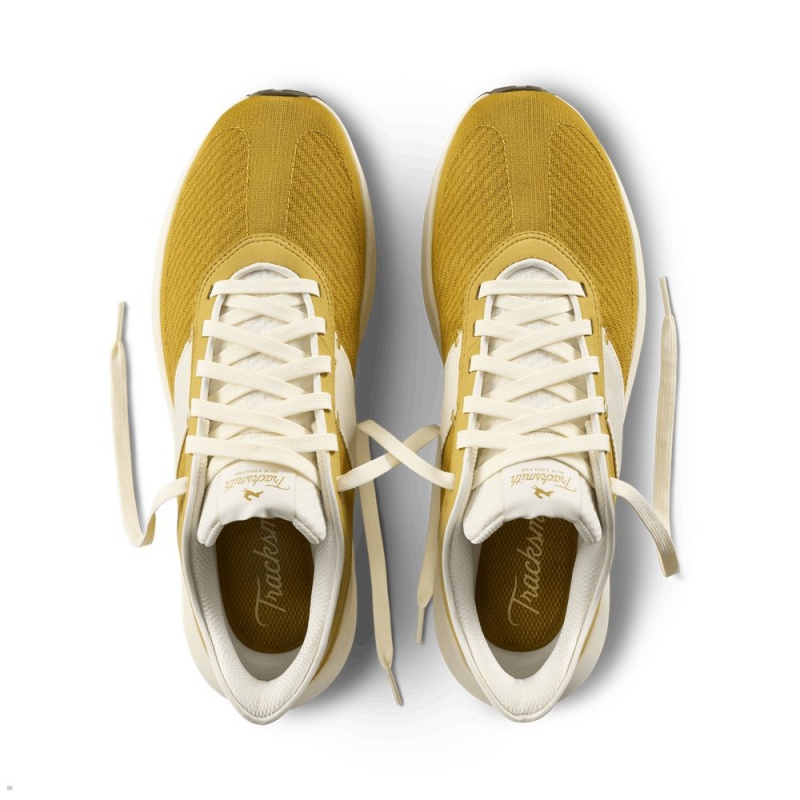 Gold White Tracksmith Eliot Runner Men's Shoes Australia | KXQU-60249