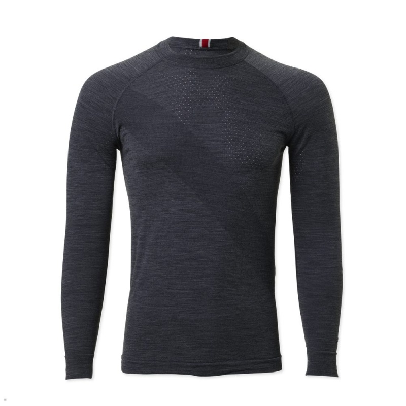 Grey Tracksmith Brighton Men\'s Base Layer Australia | TAFI-94217