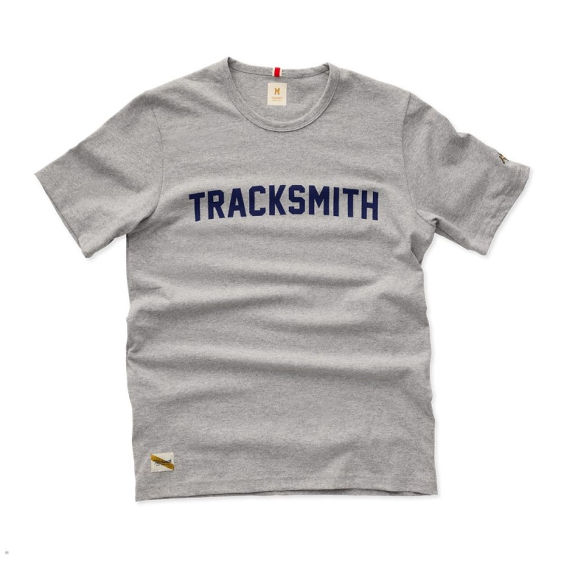 Grey Tracksmith Grayboy Men\'s Tee Australia | DBGY-19657