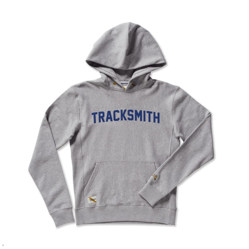 Grey Tracksmith Trackhouse Men\'s Sweatshirt Australia | UPMH-94310