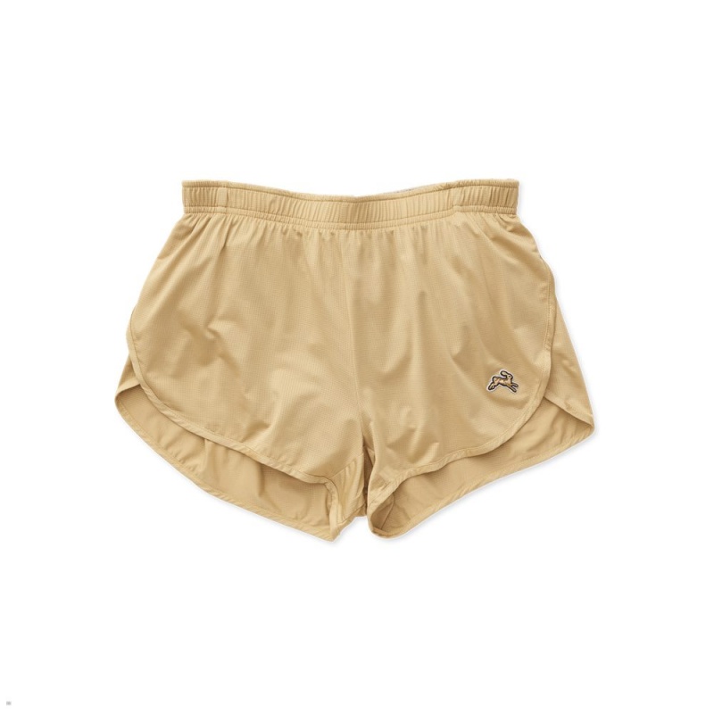 Khaki Tracksmith Twilight Split Women\'s Shorts Australia | XBYR-14896