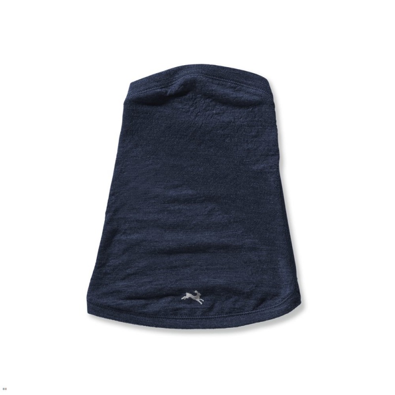 Navy Tracksmith Brighton Neck Warmer Australia | FZUT-41950