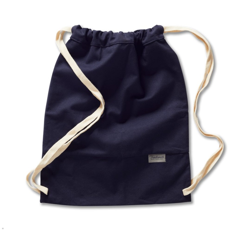 Navy Tracksmith Canvas Spike Bags Australia | NKEW-07539