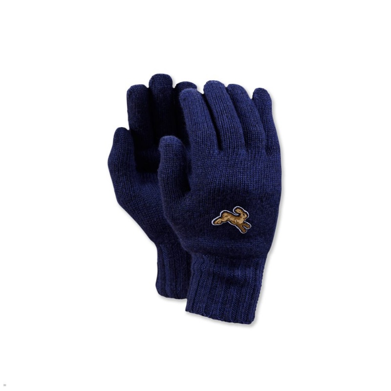 Navy Tracksmith Harrier Gloves Australia | CFKH-52609