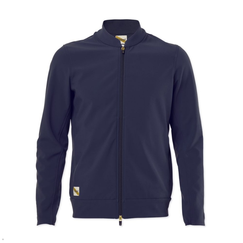 Navy Tracksmith Nor\'Easter Men\'s Jacket Australia | ZYWT-34162