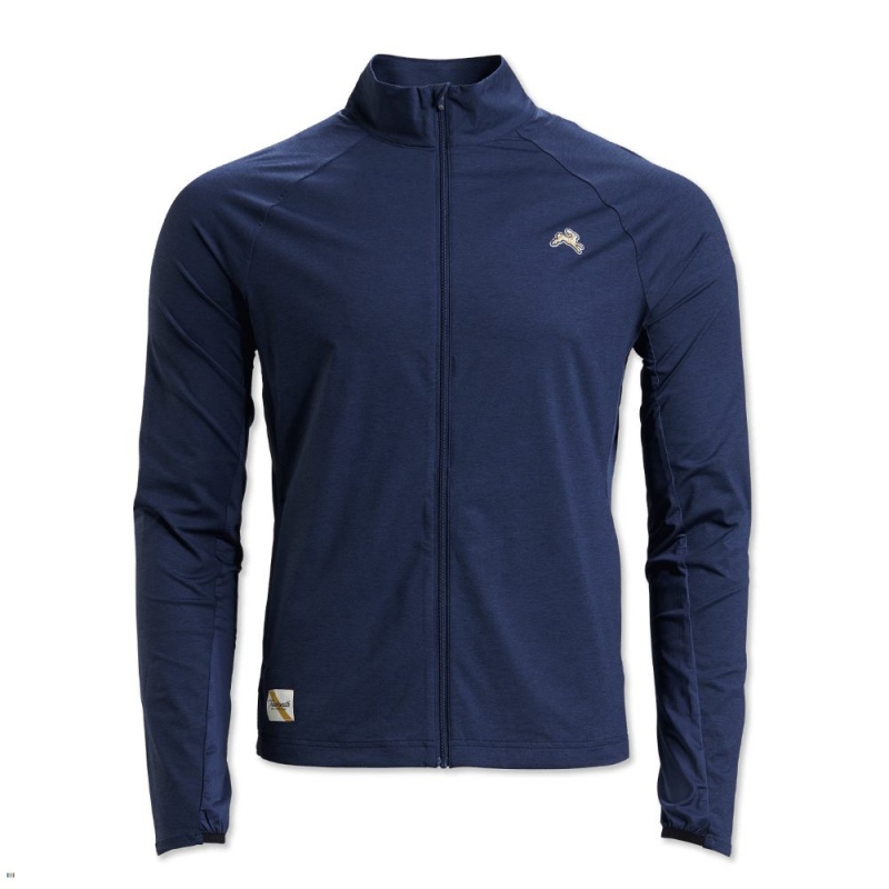 Navy Tracksmith Session Men\'s Jacket Australia | YWXE-10729