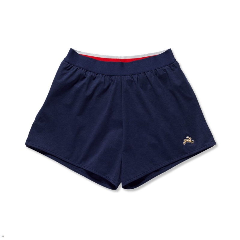 Navy Tracksmith Session Speed Men\'s Shorts Australia | WRVS-95063