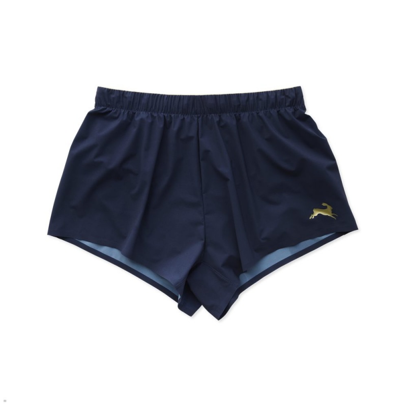 Navy Tracksmith Strata Men\'s Shorts Australia | OQJG-74120