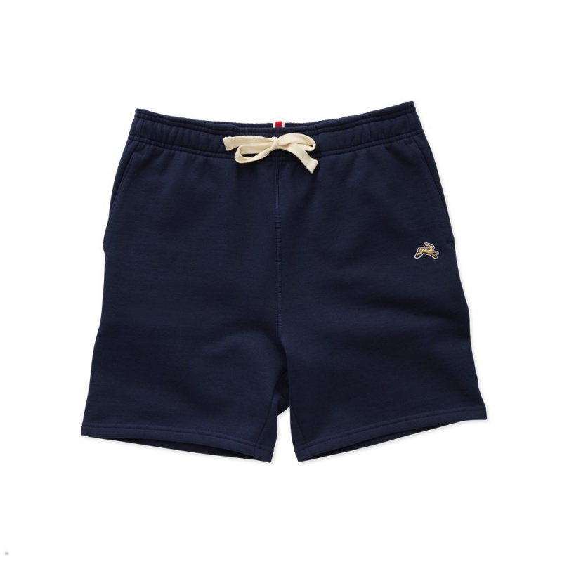 Navy Tracksmith Trackhouse Men\'s Shorts Australia | HMPS-57231