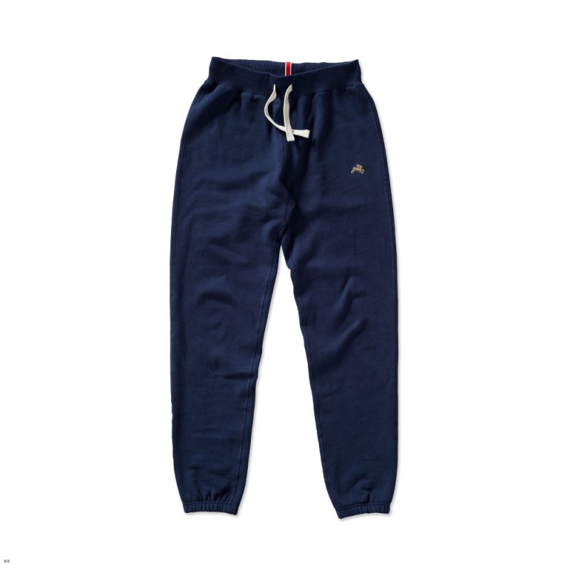 Navy Tracksmith Trackhouse Men\'s Sweatpants Australia | MDLU-26341