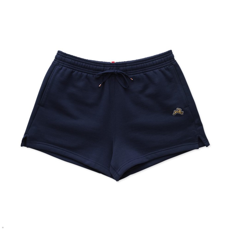 Navy Tracksmith Trackhouse Women\'s Shorts Australia | EOWB-36172