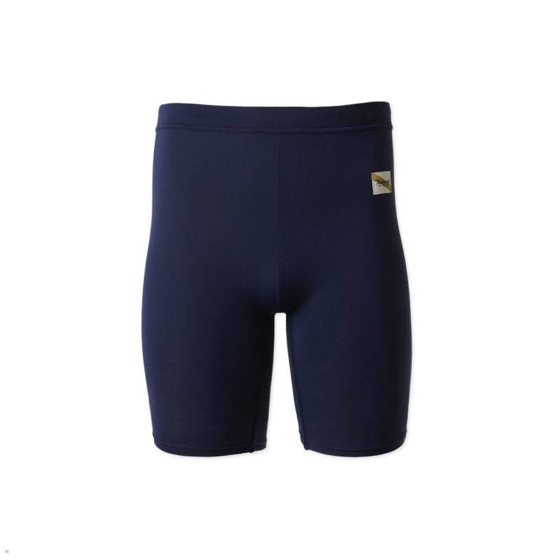 Navy Tracksmith Turnover Half Men\'s Tights Australia | SLTD-19036