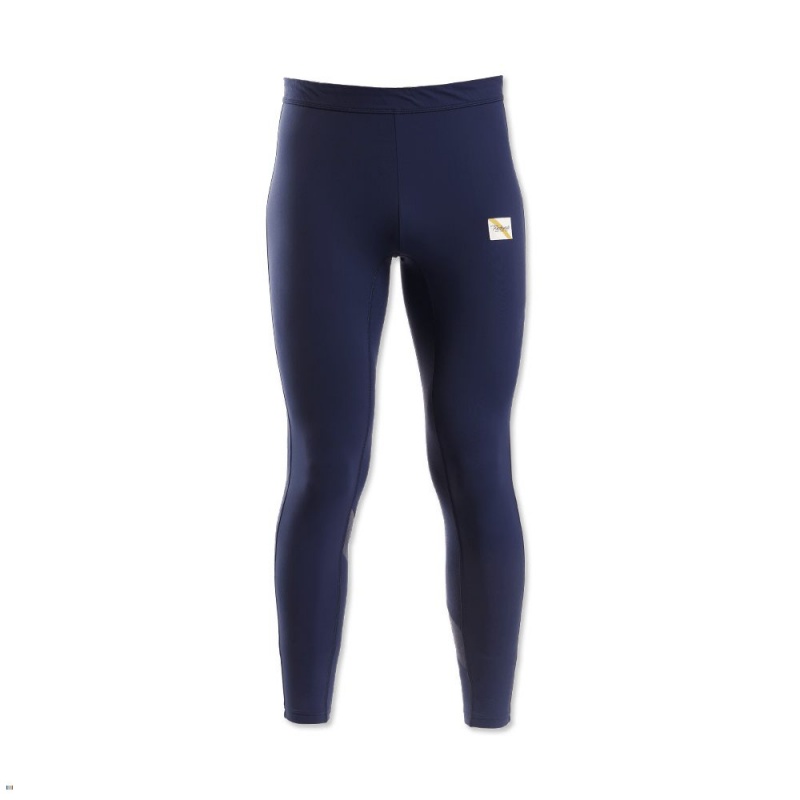 Navy Tracksmith Turnover Men\'s Tights Australia | GNRA-72468