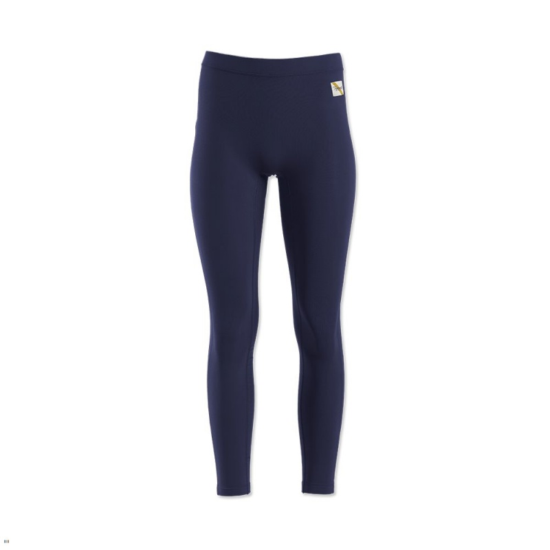 Navy Tracksmith Turnover Women\'s Tights Australia | BTZF-73895