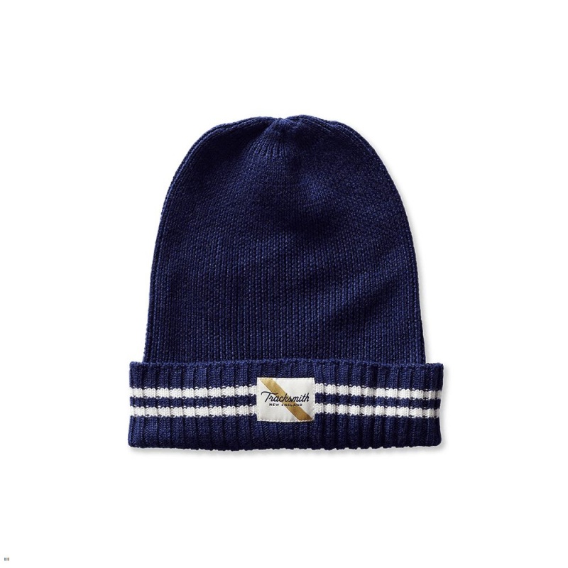 Navy Tracksmith Varsity Runner\'s Caps Australia | WQSO-43257