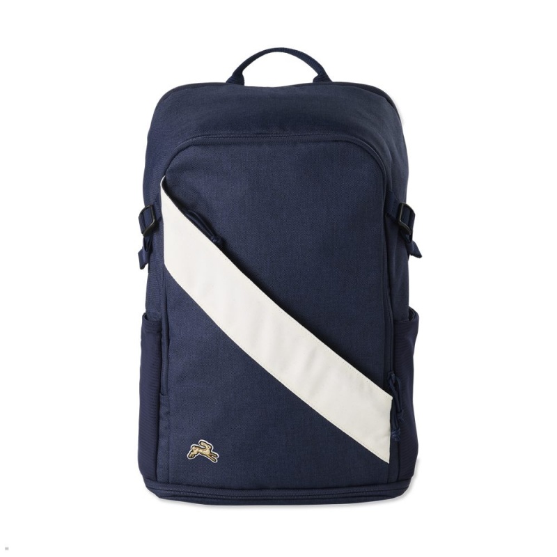 Navy White Tracksmith Olmsted Pack Bags Australia | GNPS-46372