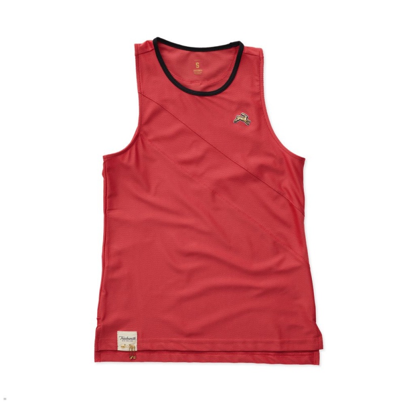 Red Tracksmith Van Cortlandt Women\'s Singlet Australia | VIAF-46391