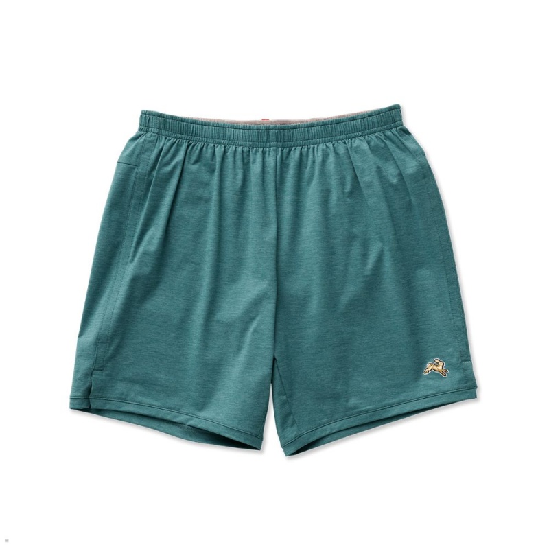 Turquoise Tracksmith Session Men\'s Shorts Australia | DYVW-25046