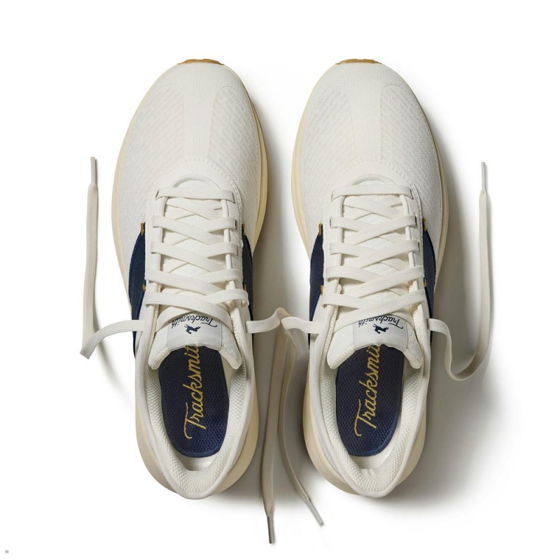 White Navy Tracksmith Eliot Runner Women's Shoes Australia | NEDB-68723