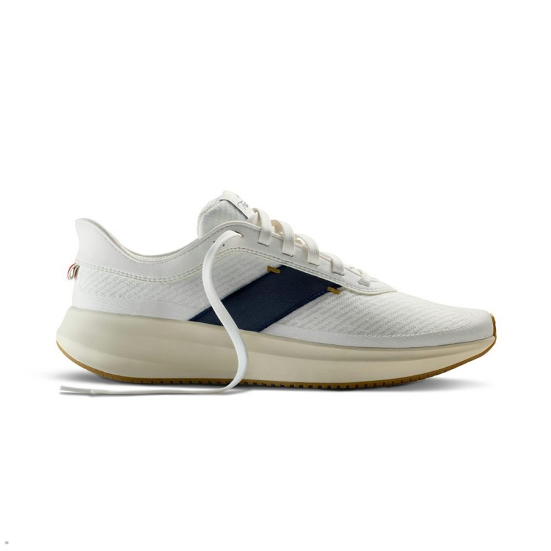 White Navy Tracksmith Eliot Runner Women's Shoes Australia | NEDB-68723