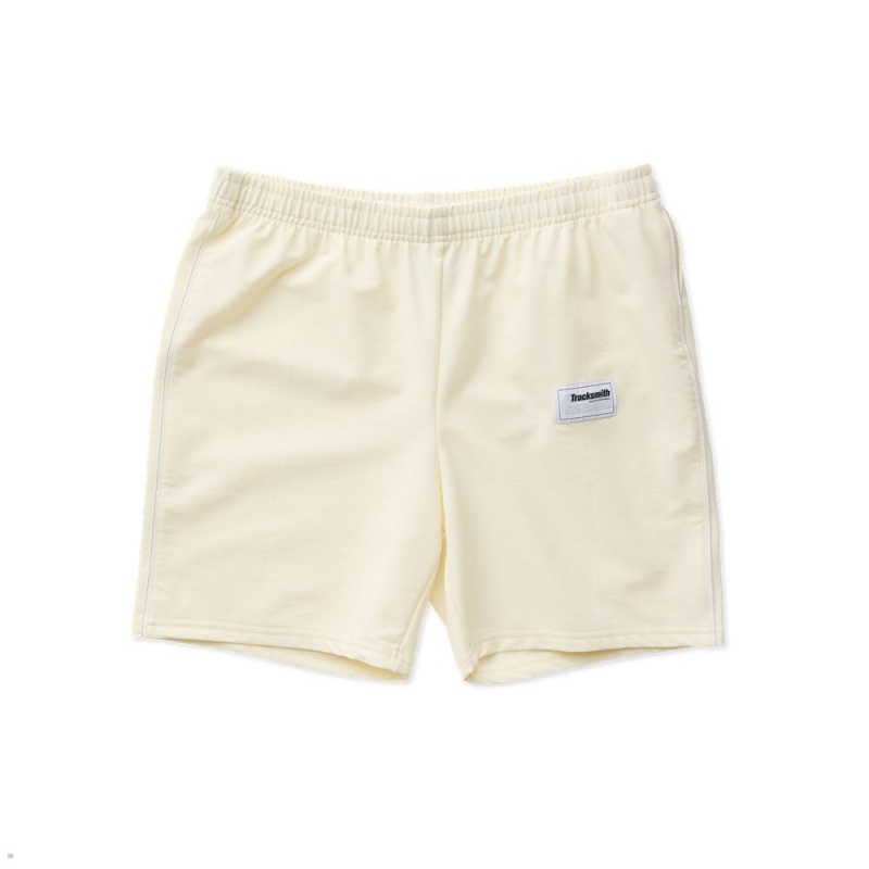 White Tracksmith Bislett Men\'s Shorts Australia | YHMR-05328