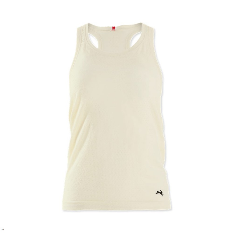 White Tracksmith Brighton Base Layer Women\'s Tank Australia | TCZU-91367