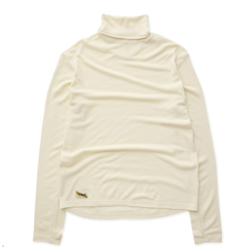 White Tracksmith Fells Turtleneck Men\'s Base Layer Australia | ZKJH-45190