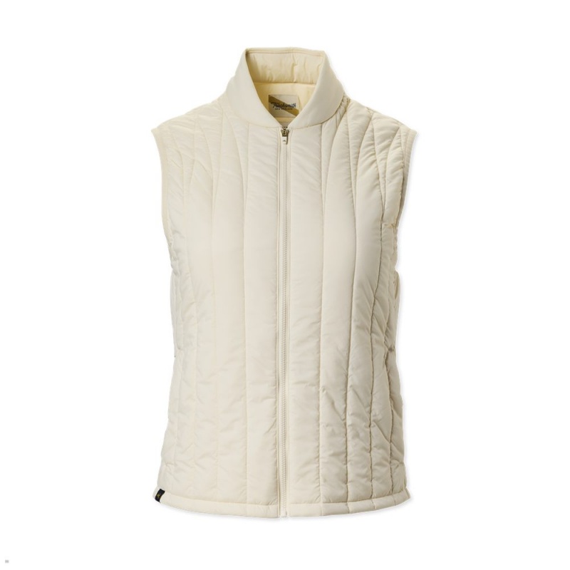 White Tracksmith Harbor Women\'s Vest Australia | YTKE-27410