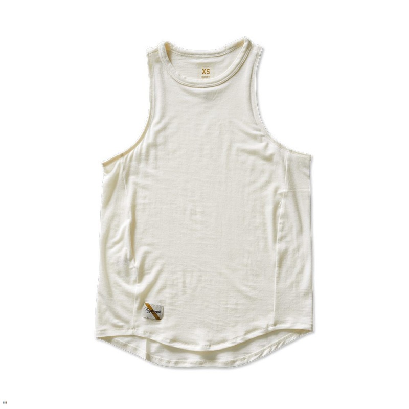 White Tracksmith Harrier Women\'s Tank Australia | LOFI-78314