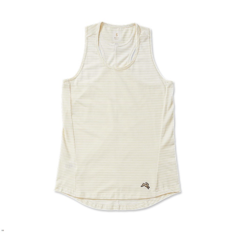 White Tracksmith Horizon Women\'s Tank Australia | ZDQM-25407