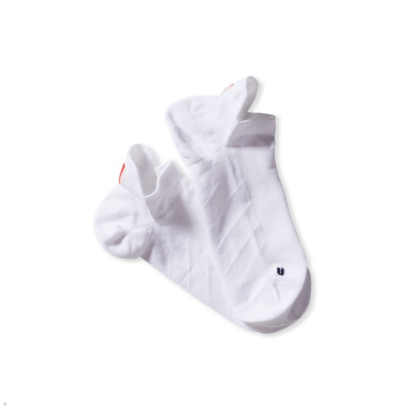 White Tracksmith Speed No Show Sock Australia | URBH-93754