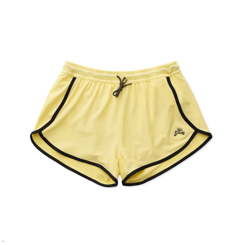 Yellow Tracksmith Van Cortlandt Women\'s Shorts Australia | TCNV-75089